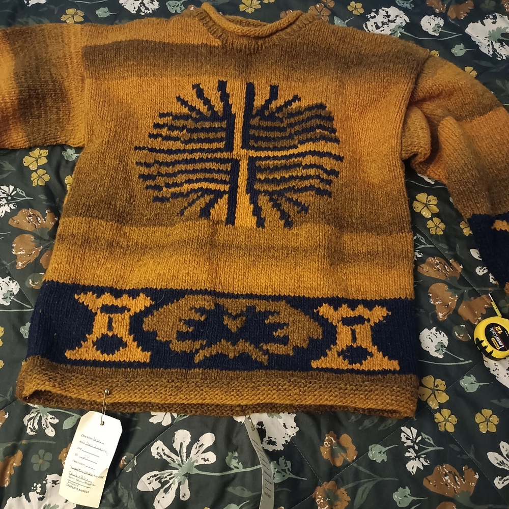 Heavy wool sunrise sweater